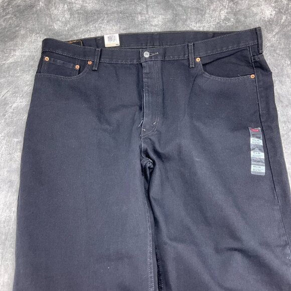 Levis 550 Jeans Men 48W x 30L‎ BT Black Relaxed Taper Leg High Rise Cotton NWT - Picture 2 of 14